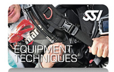 Il corso Equipment Techniques SSI ti insegnerà a scegliere, tenere in buono stato di manutenzione e stivare il tuo Sistema Totale d'Immersione. Ciò ti assicurerà buone prestazioni e longevità della tua attrezzatura. Riceverai la certificazione Specialty Equipment Techniques SSI.